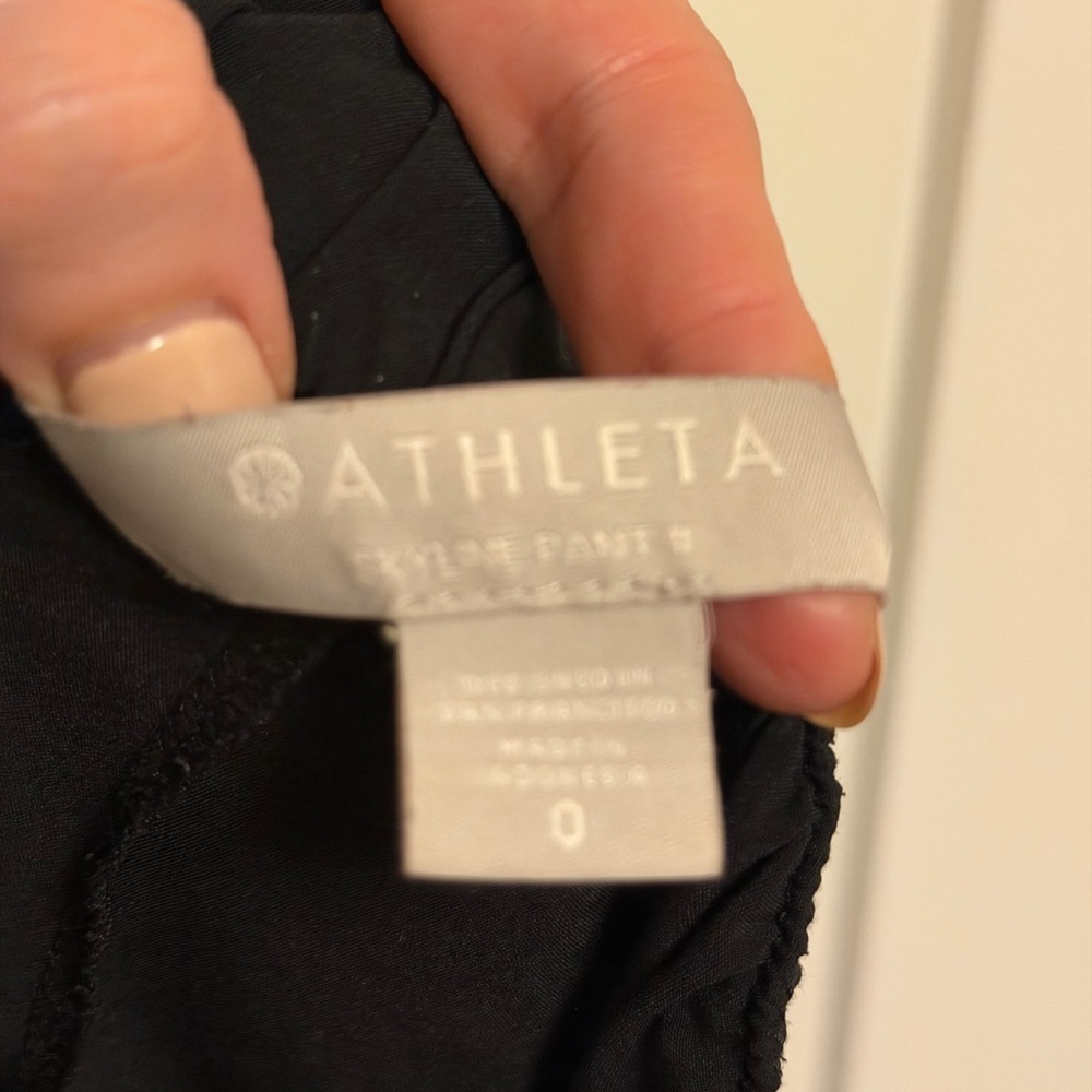 Athleta Skyline Pant II-Black-Size 0 Athleisure Activewear Casual Comfort - Picture 7 of 7